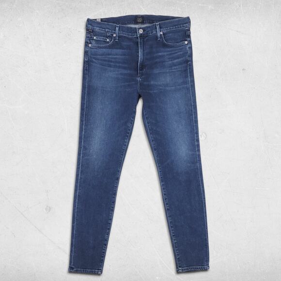 Citizens of Humanity Rocket Jeans Womens 33 Dark Blue High Rise Skinny Y2K - Picture 1 of 14